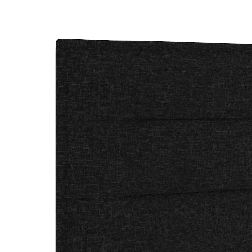 Testiera LED con strisce LED con testiera Nero 144 cm Tessuto 3338288
