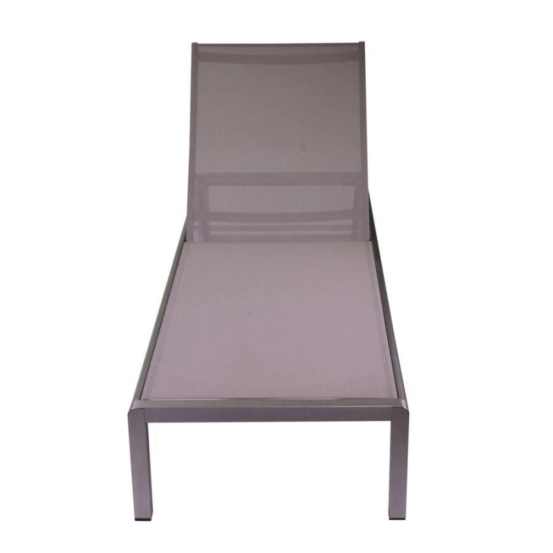 Lettino alluminio anodizzato seattle cm 197x64h30