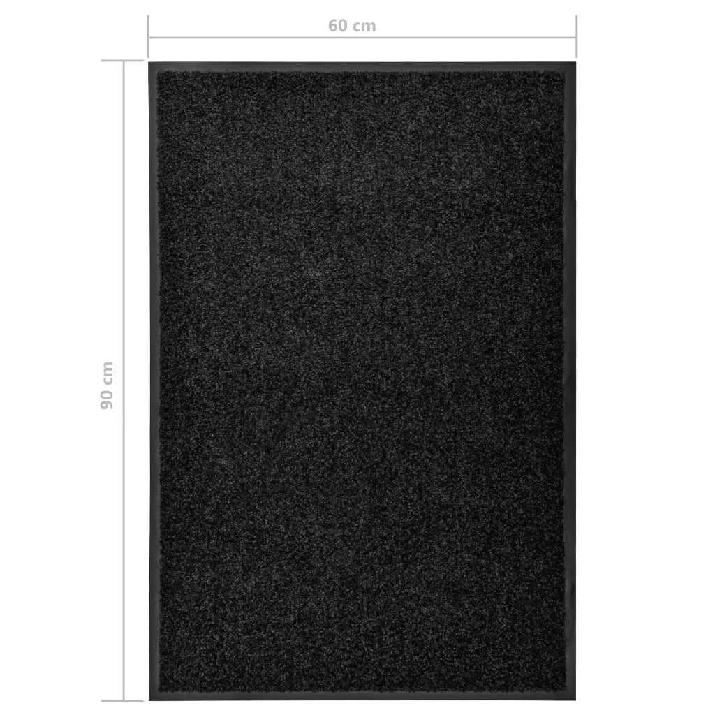 Zerbino | Tappetino Lavabile Nero 60x90 cm