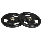 Dischi per manubri ¨C Zephmum ¨C 2 pezzi 10 kg ciascuno gomma nera