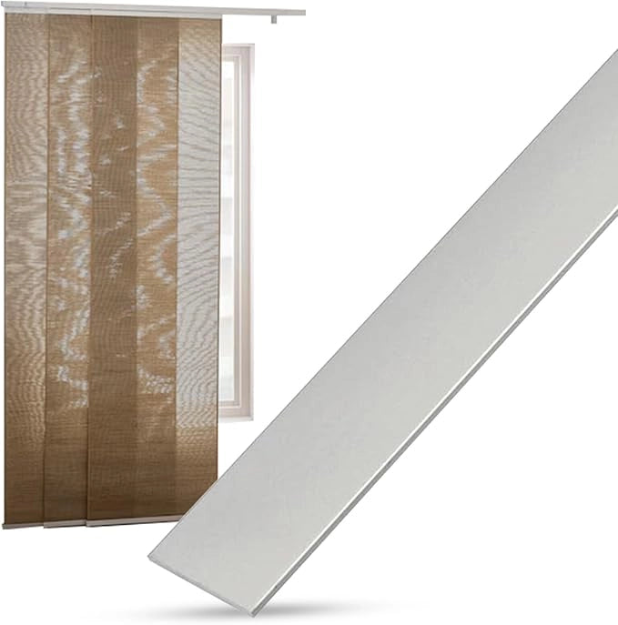 Peso Piatto in Alluminio Alluminio Grezzo per Tende - Lunghezza barra 100cm, 3cm Largo, 2mm Spessore - Profilo per Binari, Strip LED, Teloni