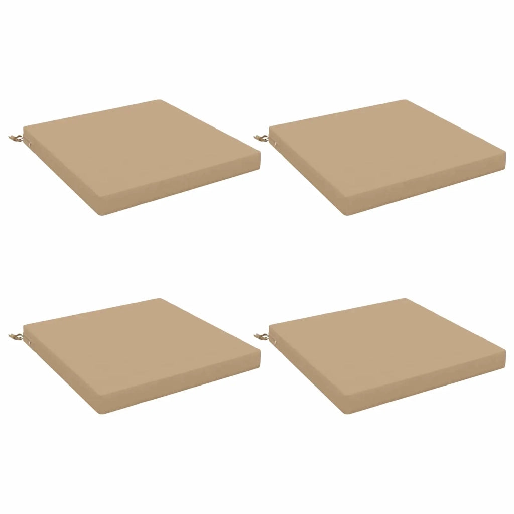 Cuscini per Sedia in 4 Pezzi SOEST 4 pz 100% Poliestere Sabbia 944710