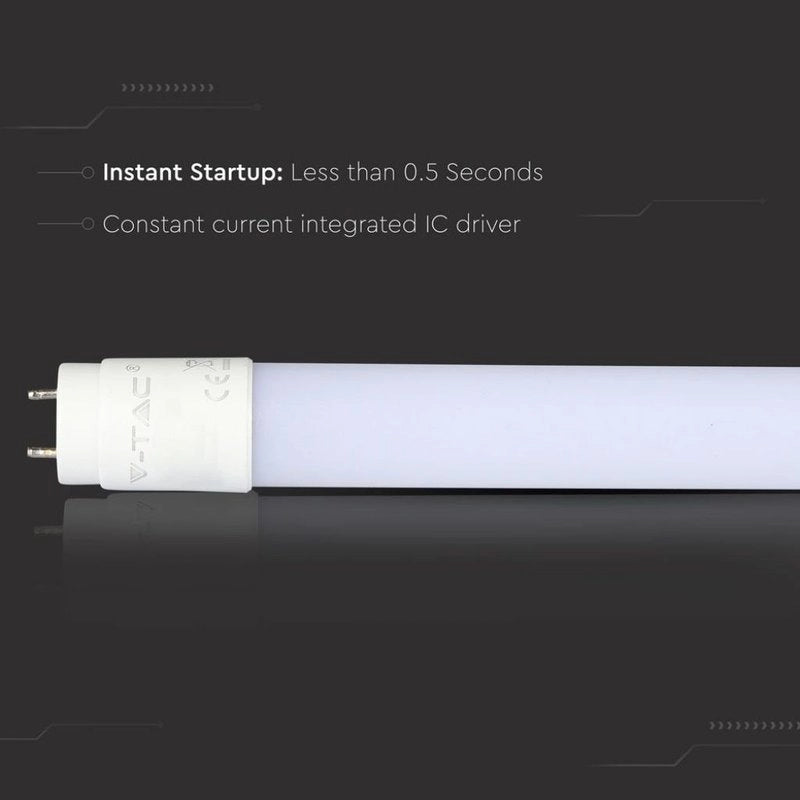 Tubo LED T8 18W G13 120cm 3000K 1850LM in Nanoplastica Incluso Starter Alimentazione da Un Lato SKU-216263
