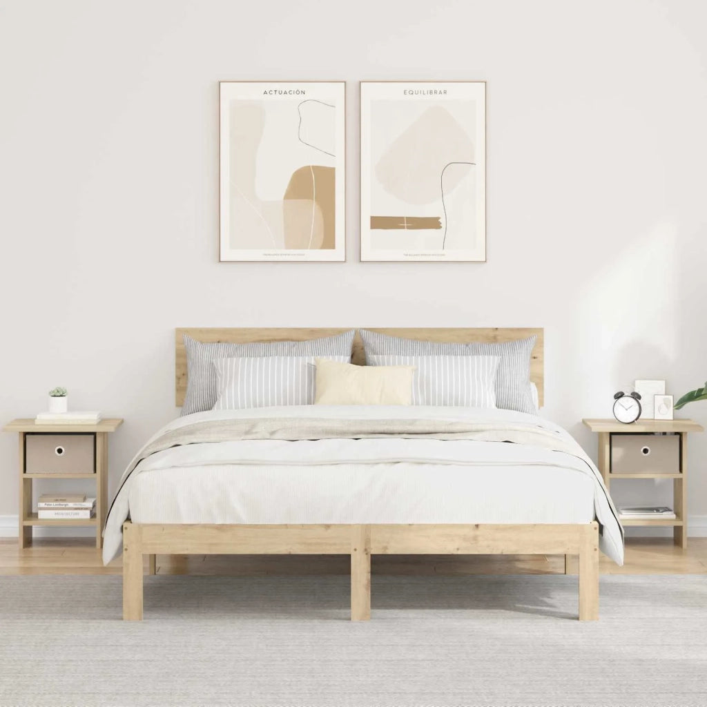 Comodino 2 pcs Rovere Sonoma 41 x 40 x 45 cm Legno multistrato 8000441