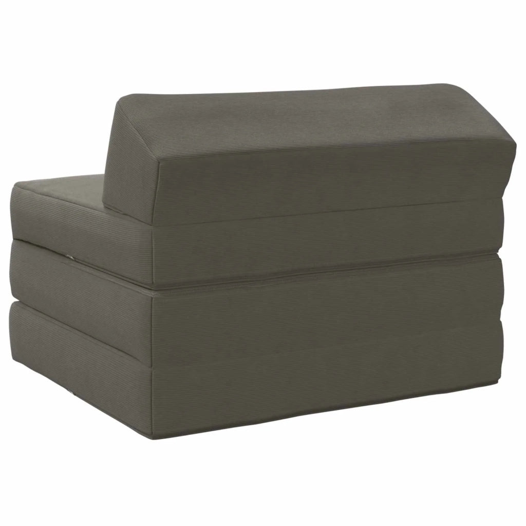 Divano Letto Pieghevole Grigio Chiaro 200 x 70 x 10 cm 900029