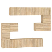 Mobile TV multimediale mensola TV credenza TV sala da pranzo soggiorno camera da letto a parete rovere Sonoma legno ingegnerizzato marrone 02_0028168