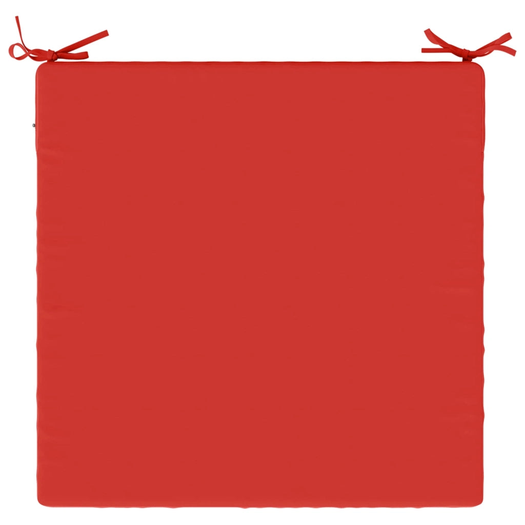 Cuscini per Sedia in 4 Pezzi SOEST 4 pz 100% Poliestere Rosso 944926