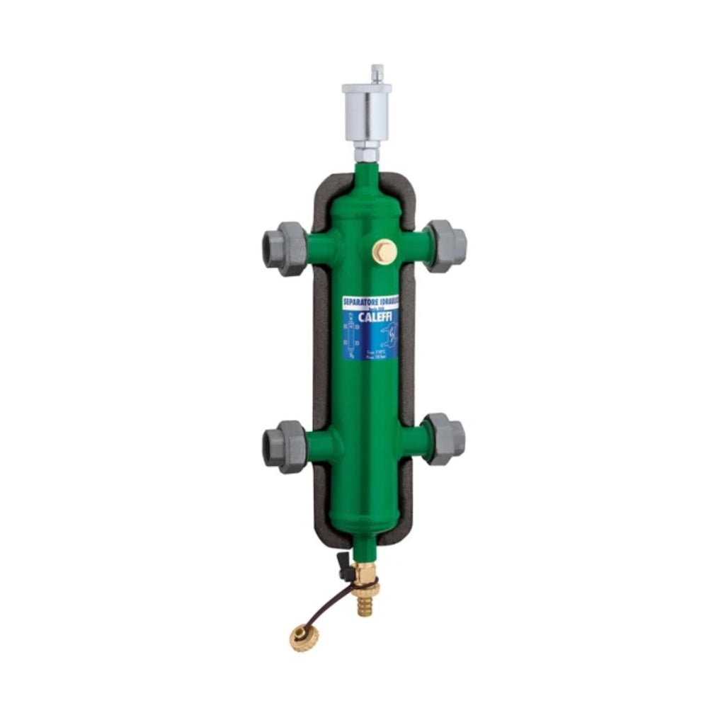 Separatore Idraulico Caleffi con Attacchi Filettati Bocchettone 1" con Coibentazione 548006