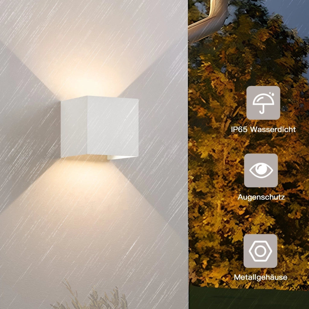 ZMH Applique LED 2ER per corridoio interno Applique impermeabile per uso interno ed esterno