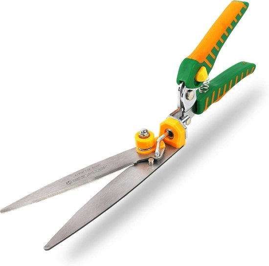 Taglierini per erba con testa di taglio rotante a 180° e lama in acciaio inossidabile robusto (140 mm) Ergonomici e idrorepellenti