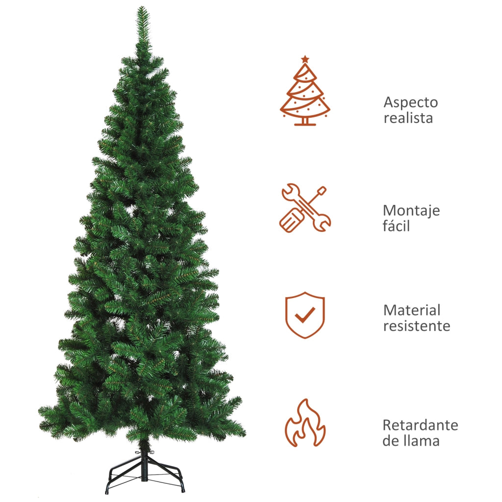 Albero di Natale Artificiale 210 cm 631 Punte ¨C Minimal ¨C Verde