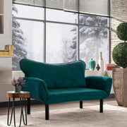 Hone, Divano Letto 2 Posti Contenitore, 140x65 cm Azzurro