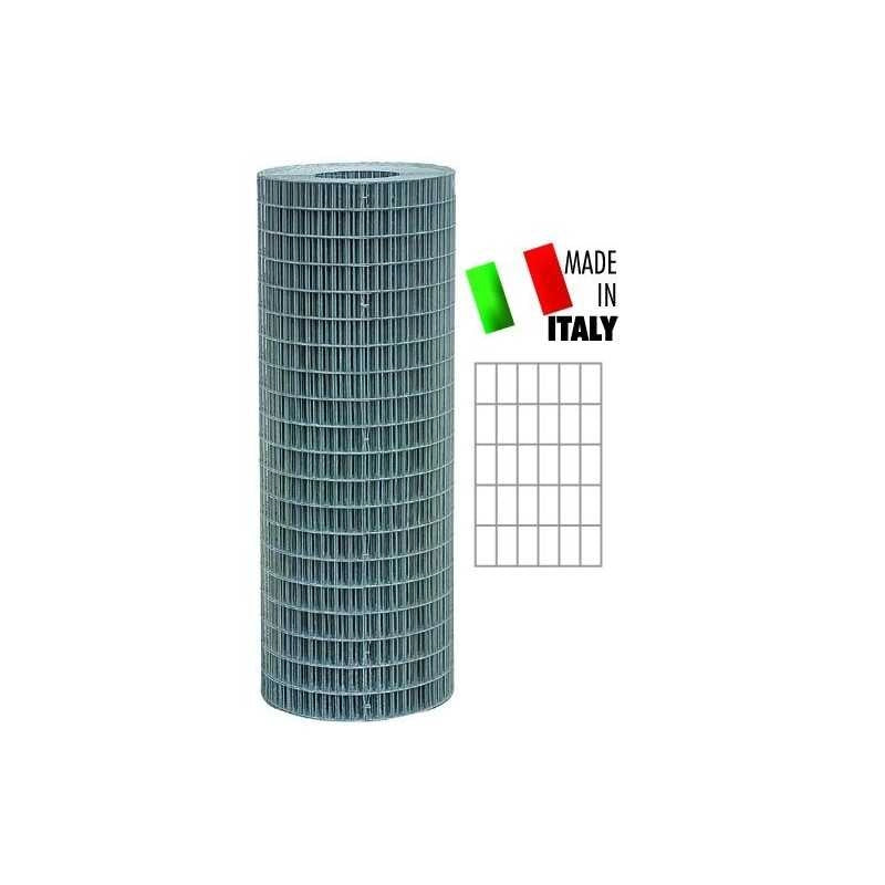 Rete Elettrosaldata Zincata 75X60 Mm.1,70 Mt.25 H.Cm. 200