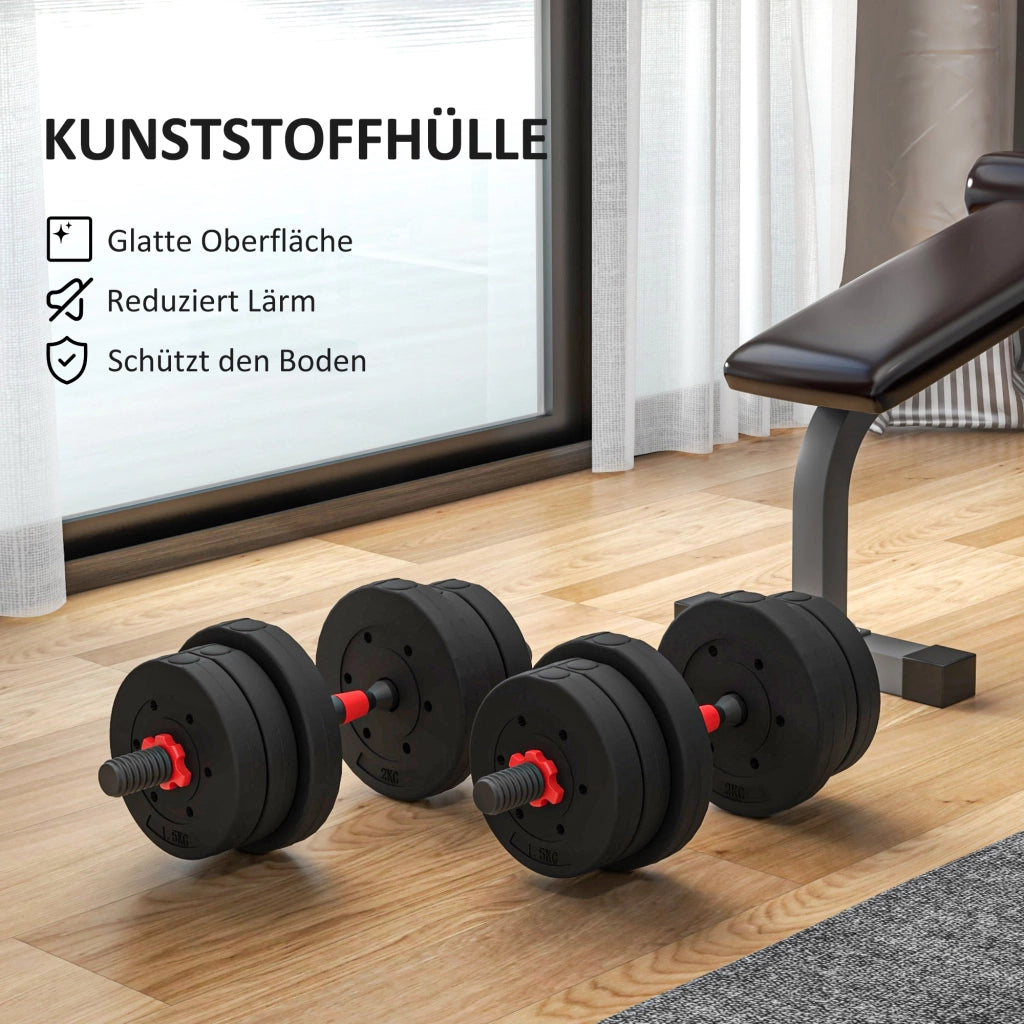 Set Hantel 2 in 1 20 kg ¨C Minimal ¨C Nero
