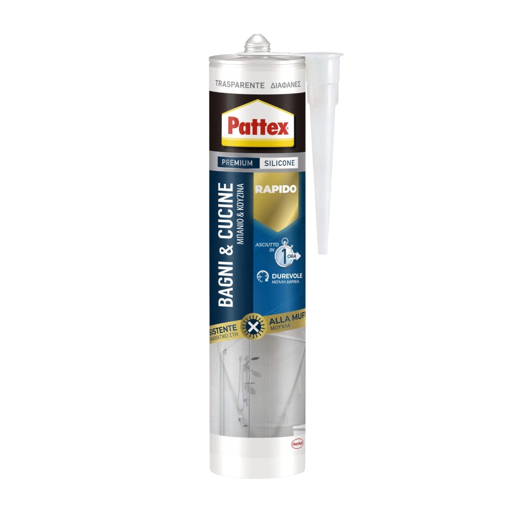 Silicone Trasparente Pattex Bagni & Cucine 300 ml