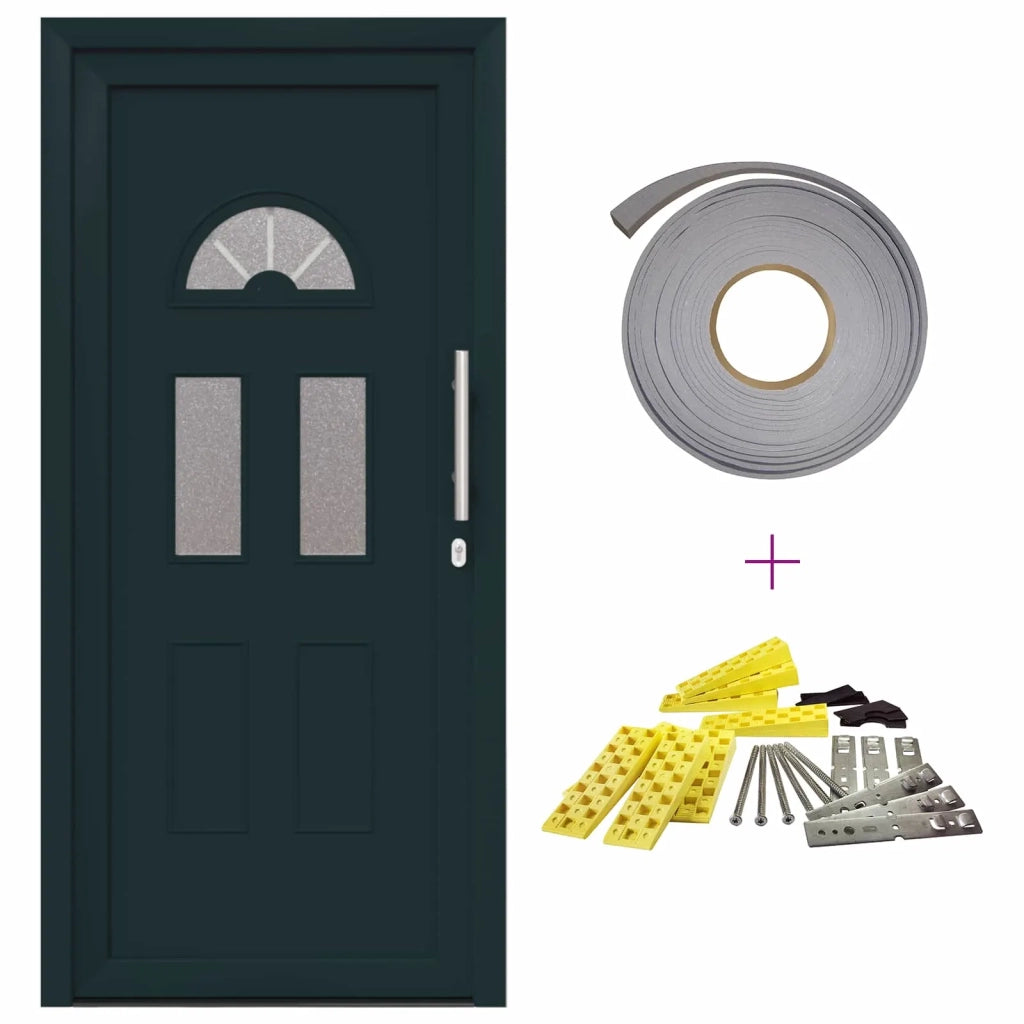 Porta Frontale Antracite 98 x 198 cm PVC 3445707