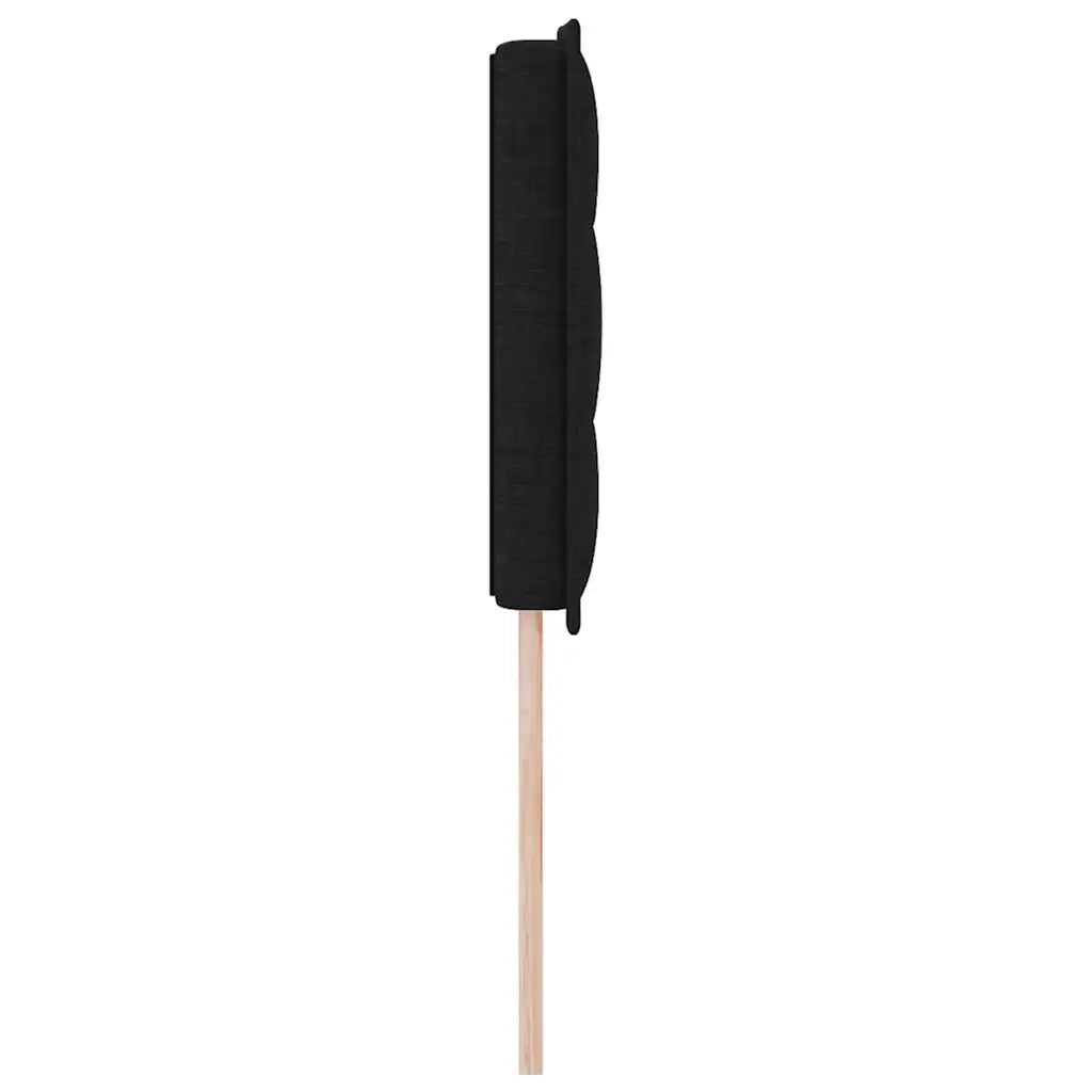 Testiera LED con strisce LED con testiera Nero 144 cm Tessuto 3337987