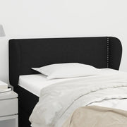 Testiera ad Orecchio Nera 93x23x78/88 cm in Tessuto 3116988