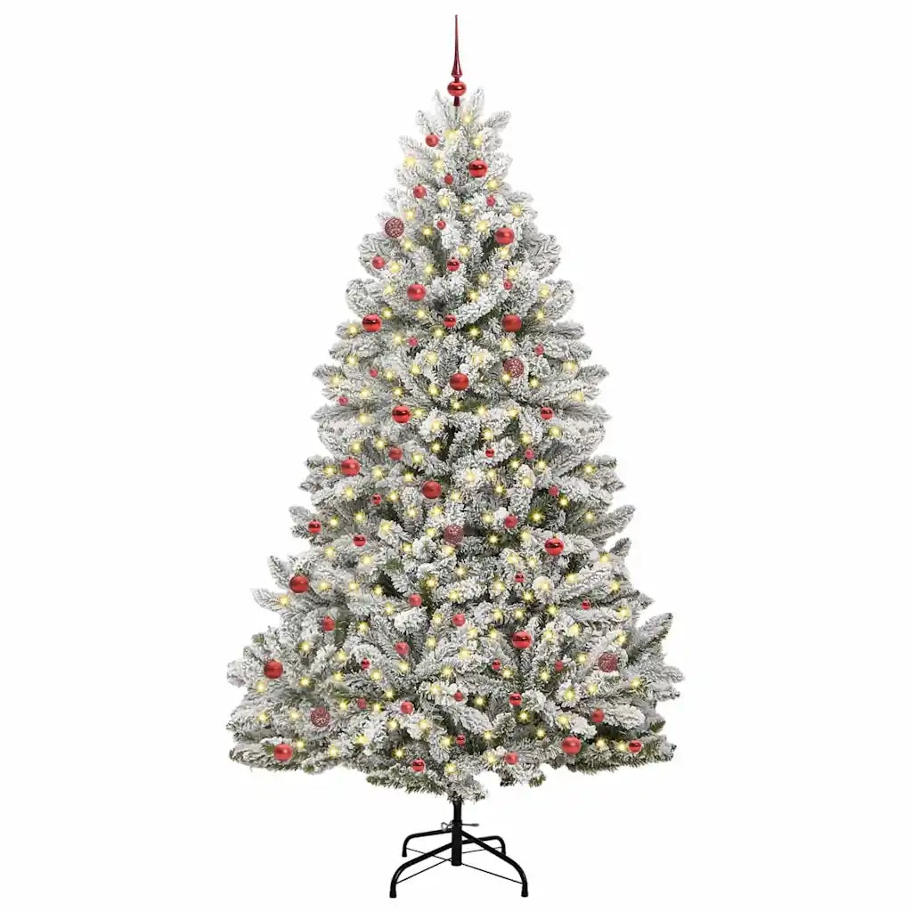 Albero di Natale artificiale con 300 LED Verde e Bianco 270 cm 3395775