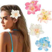 Fiori di hawaiana per capelli - clip per capelli - accessori per capelli - 4 pezzi