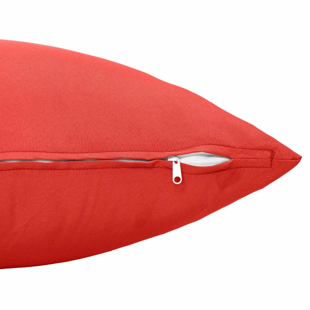 Federa 12 pcs HEERLEN Rosso 45 x 45 cm Poliestere 910533