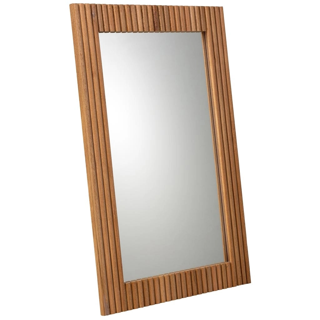 Specchio in legno marrone 60x3x90