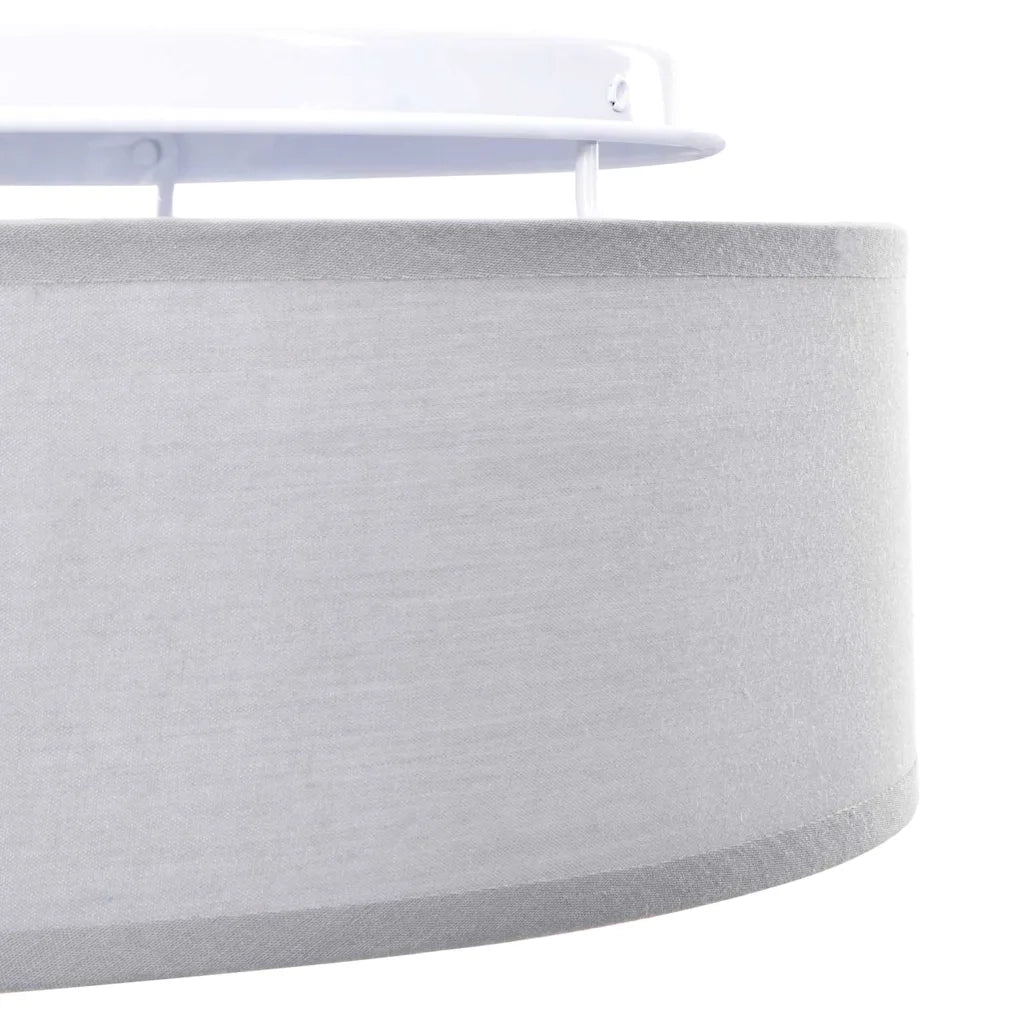 Lampada da soffitto Grigio 38 x 38 x 13,5 cm Tessuto 42001208