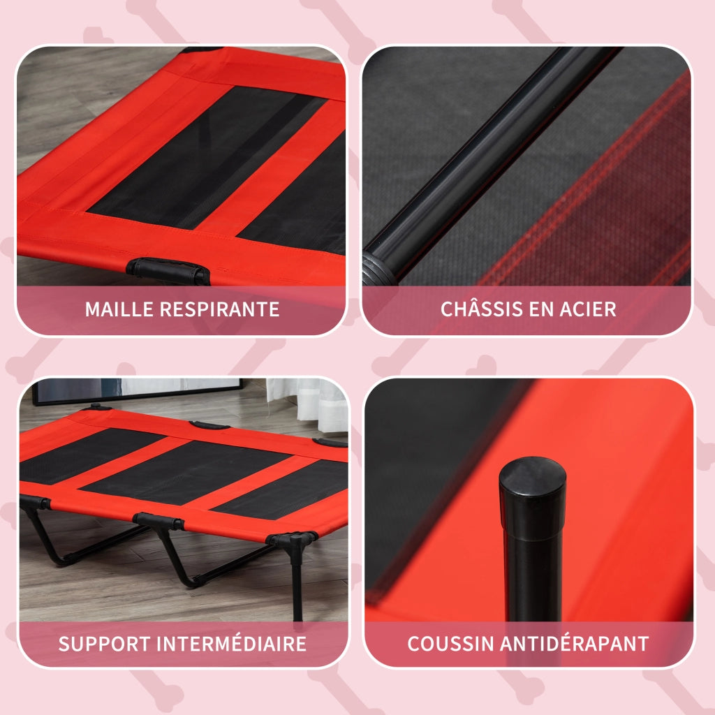 Letto per Animali ¨C Minimal ¨C Rosso 122x92x23 cm