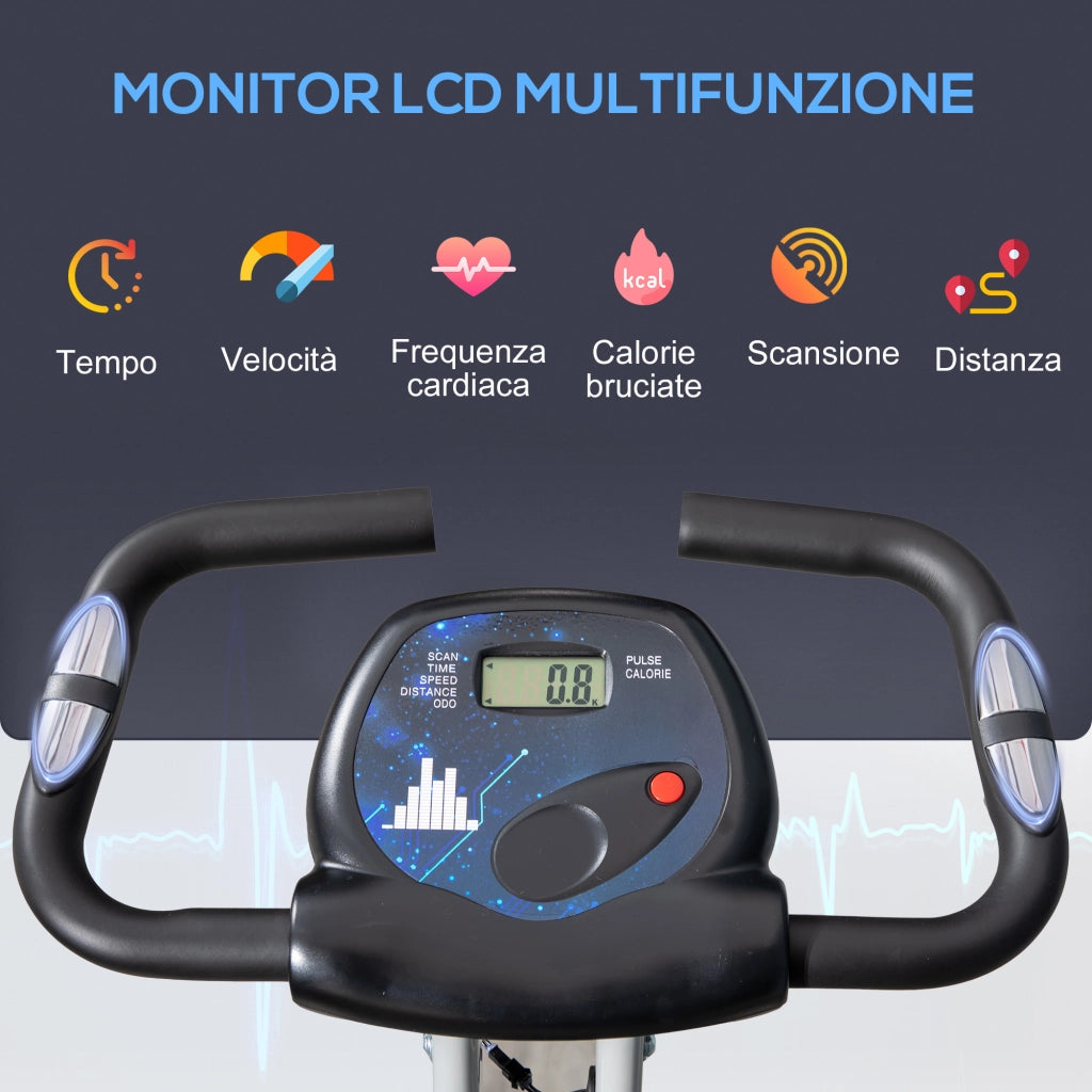Bicicletta da fitness pieghevole ¨C zephmum ¨C grigio