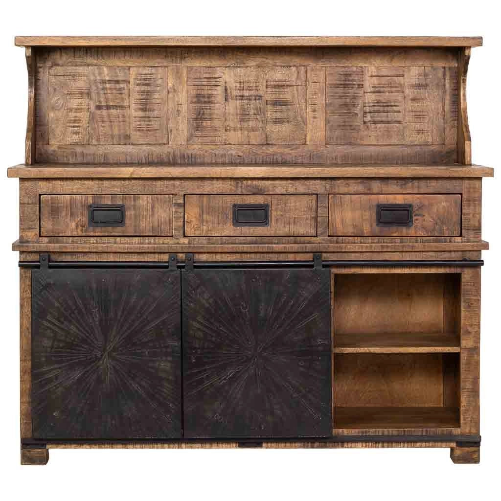 Credenza in legno marrone 145x42x130h cm