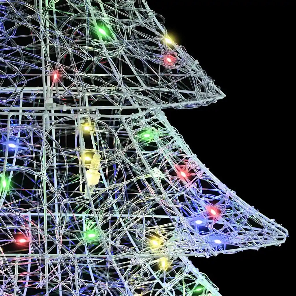 Albero di Natale con 160 LED Multicolore 150 cm Acrilico 42018980
