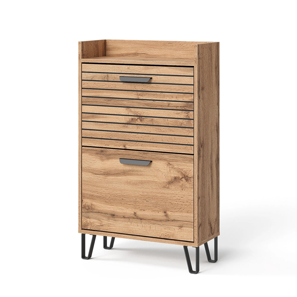 Vicco Scarpiera Quercia Wotan 59.8 x 100 cm con 2 scomparti