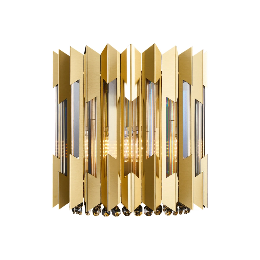 Applique glamour oro cristallo Ritz 2xE14 40W Milagro