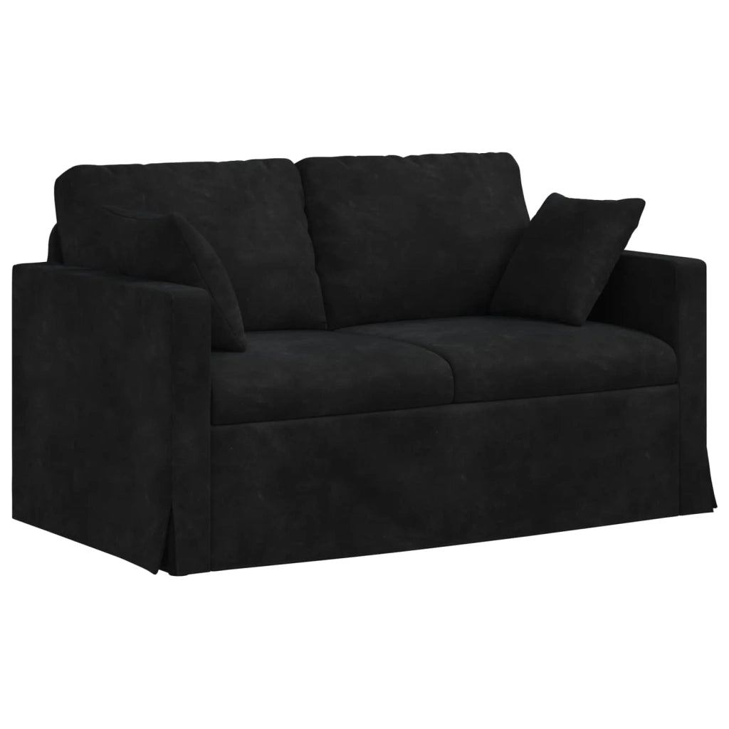 Divano Nero 138 x 78 x 80 cm Velluto 42024419
