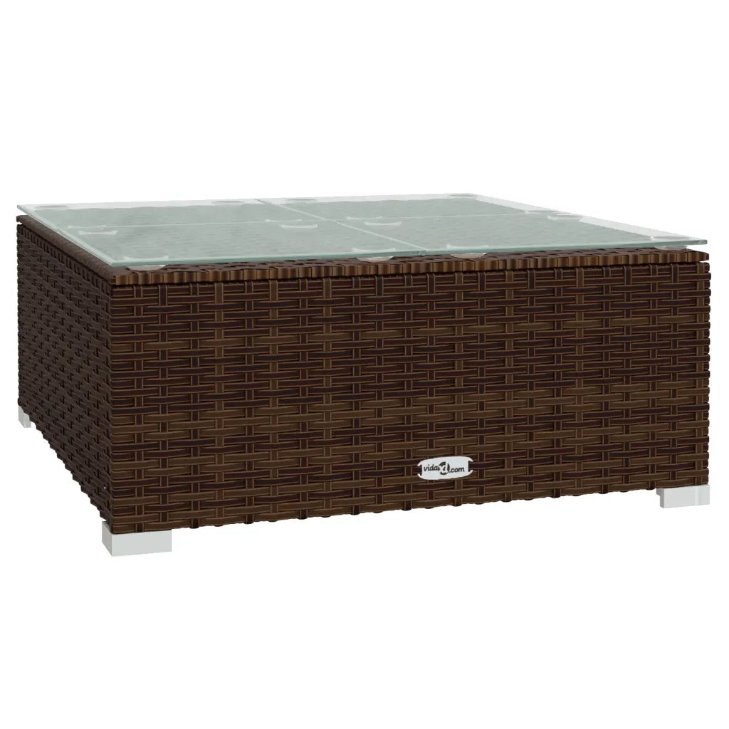 Set Divani da Giardino 6 pz con Cuscini in Polyrattan Marrone 3101451
