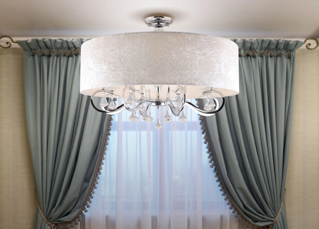 Lampadario glamour Amsterdam Ø80 8xE14 cromo Maxlight