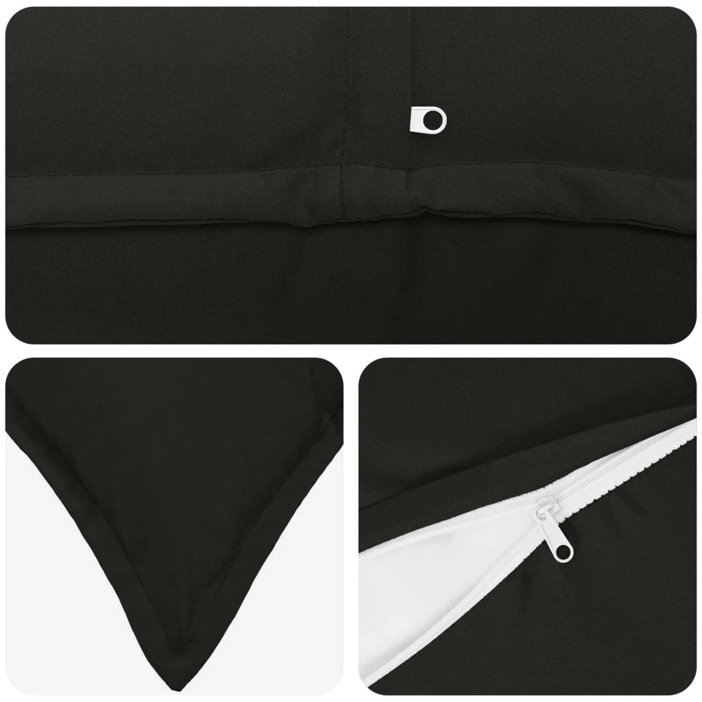 Federa 6 pz HOUTEN Nero 65 x 65 cm Poliestere 921104