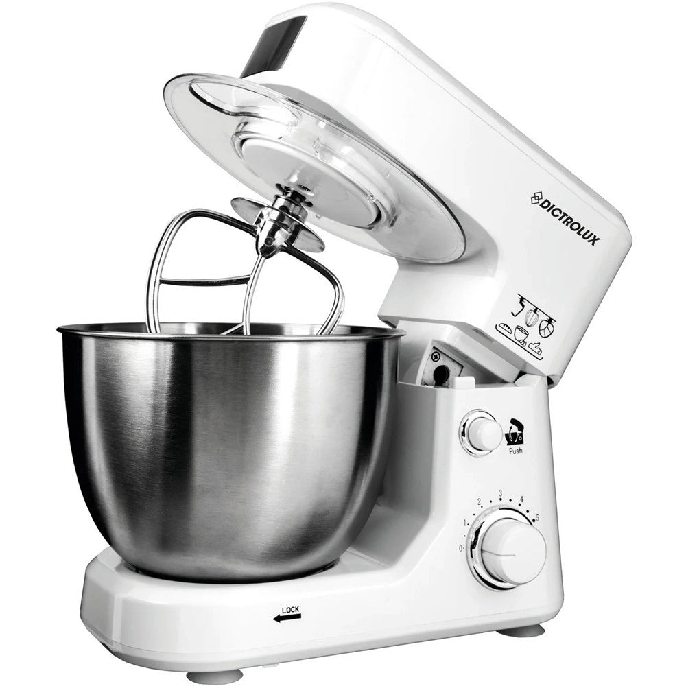 Trade Shop - Impastatrice Professionale 4lt 500w 6 Velocità Da Cucina Per Impastare Montare Miscelare -