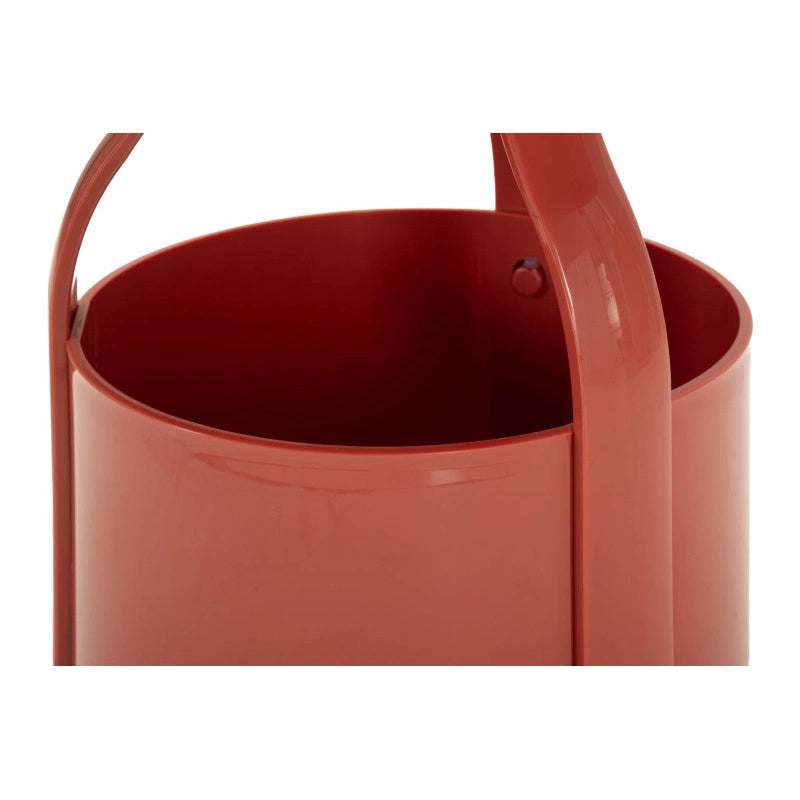 Tavolinetto Porta Giornali Iris Rosso cm ø 44x43