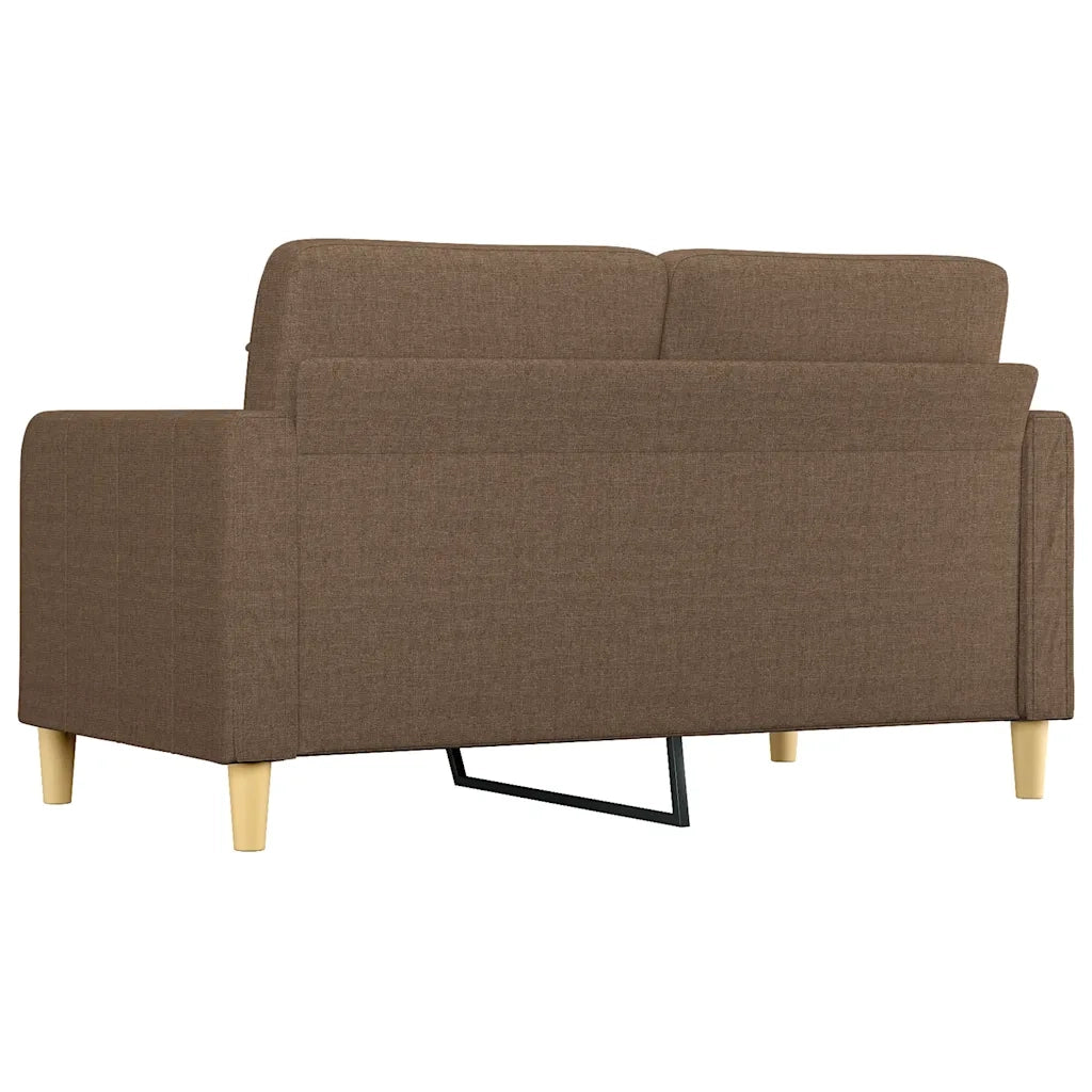 Divano a 2 Posti-Sofa 2 Posti Marrone 140 cm in Tessuto 779257