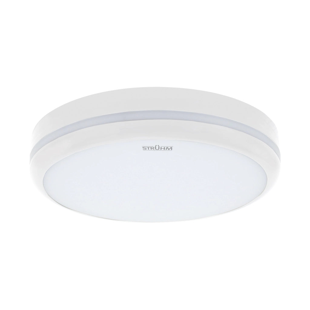 Plafoniera esterna moderna bianca Ø22cm LED CCT 18W IP54 Struhm