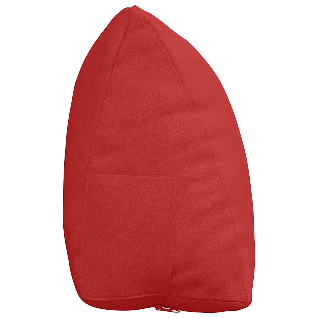 Cuscino per Schiena | Cuscino dorsale Rosso 45 x 20 x 35 cm Tessuto