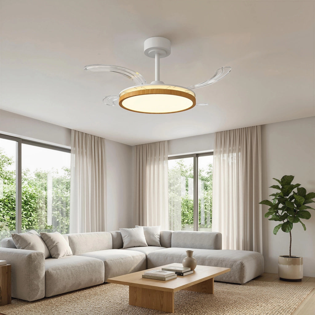 Ventilatore a Soffitto con Luce LED ¨C Minimal ¨C 95 cm