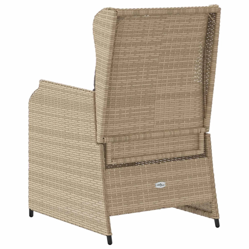 Panchina da giardino 2 pcs Beige polyrattan 3394488