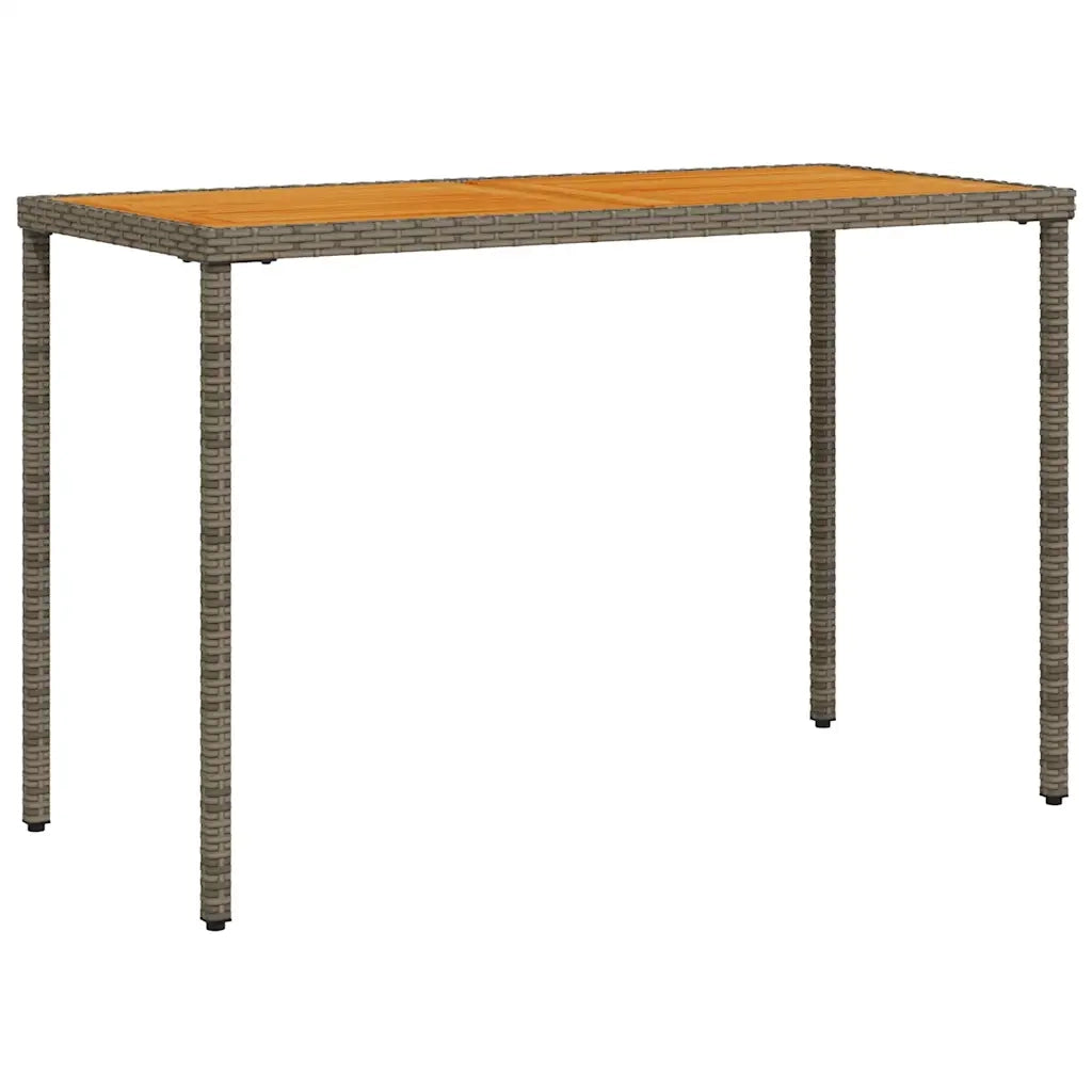 Set da Pranzo da Giardino 5 pz con Cuscini in Polyrattan Grigio 365086