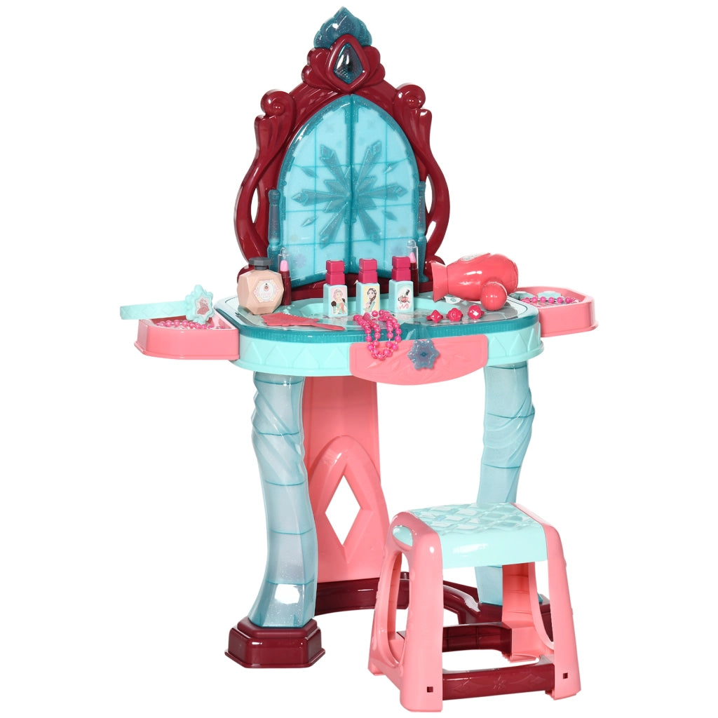 Tocador de Maquillaje Infantil con Specchio e Luce ¨C Minimal ¨C 57x34x76 cm Multicolor