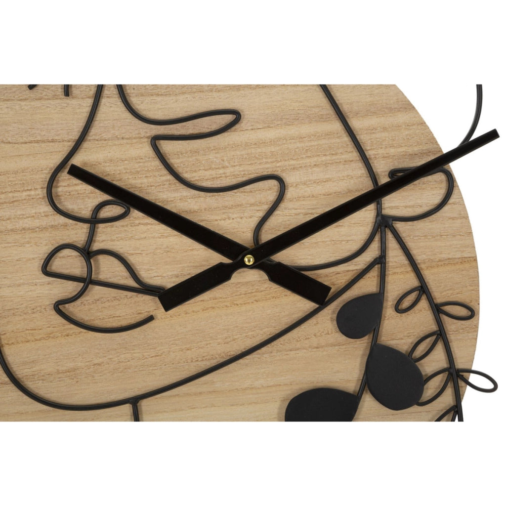 Orologio da Parete VKH268, Marrone, Metallo, 60x2x60 cm
