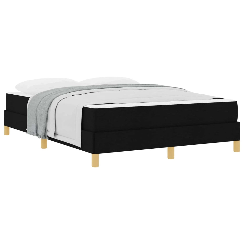 Letto a molle con materasso Nero 160 x 200 cm Tessuto 3398579