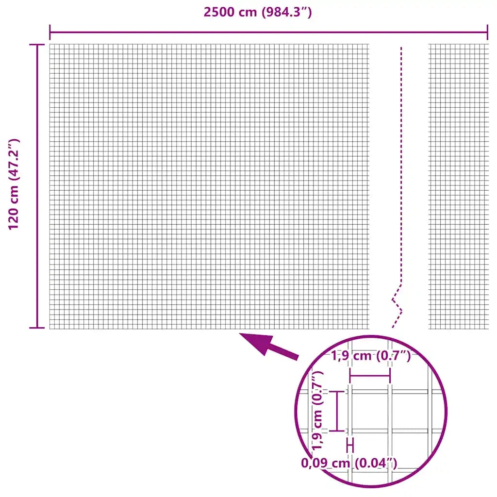 Recinzione in Rete Saldato Grigio 42005219