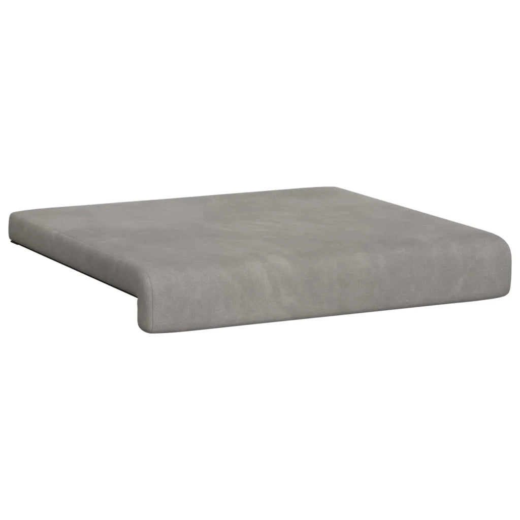 Cuscino per panchina 2 pcs Velluto Grigio Chiaro 42043021